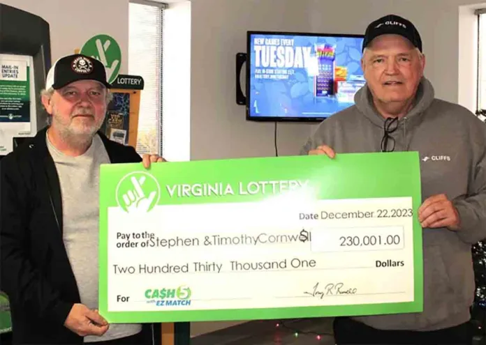 Virginia Man Shares $230,000 Lottery Win, Stays True to Promise